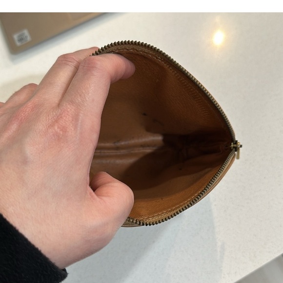 This brown and light tan beautiful Celine pouch has SO much life in it! - Picture 9 of 9